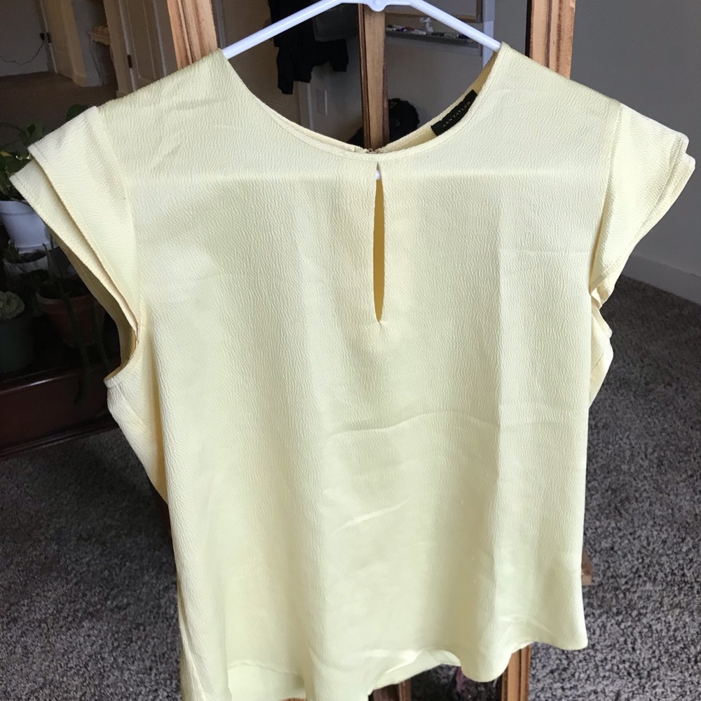 Yellow blouse from Ann Taylor!